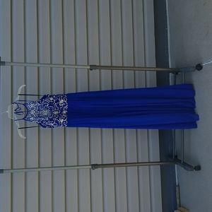 Royal blue prom dress